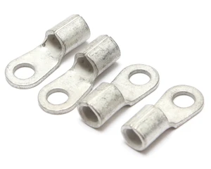 8 AWG Ring Terminal Non-Insulated #10 Ring Terminals, 4pc