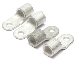 4 AWG Ring Terminal Non-Insulated #10 Ring Terminals, 4pc