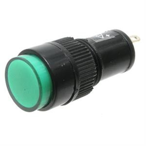 Round Mini Panel Light, 12 Volt DC Green Round Mini Panel Light, 12 Volt DC Green