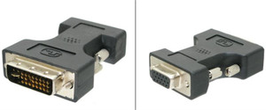Adapter, DVI Male HD15VGA Female Adapter, DVI Male HD15VGA Female