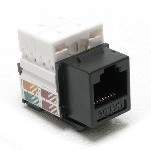CAT 5e Keystone Jack Black CAT 5e Keystone Jack Black