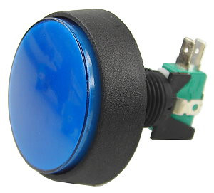 2 Inch Push Button Lighted Game Switch - Blue 2 Inch Push Button Lighted Game Switch - Blue