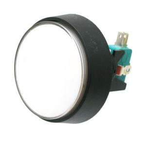 2 Inch Push Button Lighted Game Switch - White