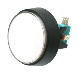 2 Inch Push Button Lighted Game Switch - White