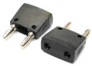 Dual Stackable Banana Plug, Shorting Test Plug Adapter