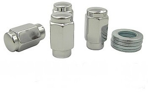 Chrome Plated 12mm X 1.5 Short Shank 3D Lug Nuts