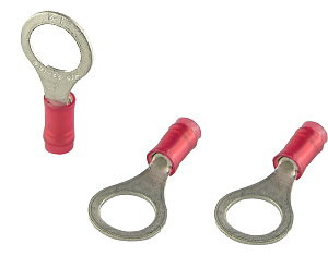 22 - 18 AWG Ring Terminals, 5/16" - 100 Pieces 22 - 18 AWG Ring Terminals, 5/16" - 100 Pieces