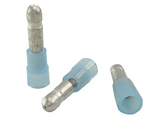 16 - 14 AWG Male Bullet Disconnect, 0.156" Dia. - 100 Pieces