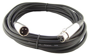 Professional Microphone Cable, XLR,  3 Pin, Male to Female - 50 FT Professional Microphone Cable, XLR,  3 Pin, Male to Female - 50 FT
