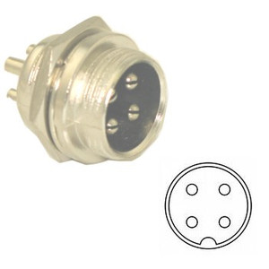 Din-Style Microphone Connector, 4-Pin Din-Style Microphone Connector, 4-Pin