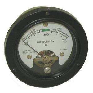 Frequency Meter, 115 Volt, 400 Hz AC, With Transducer