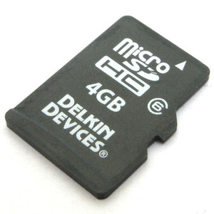 Micro SDHC Card with 4GB Capacity