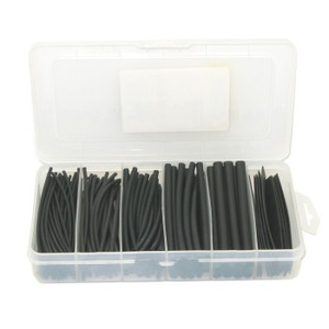 Heat Shrink Tubing - 160 Piece x 4 Inch Long All Black Heat Shrink Tubing - 160 Piece x 4 Inch Long All Black