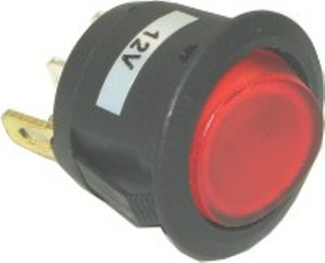 Lighted Rocker Switch| Color| Red