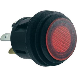 Push Switch SPST Illuminated Red 10 Amp / 120 Volt AC Push Switch SPST Illuminated Red 10 Amp / 120 Volt AC