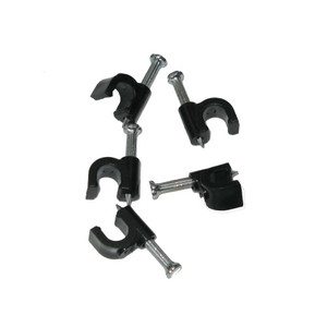 Nail-In Cable Clips for RG-6, RG-59 and Ethernet Cable - 500 Piece Bag