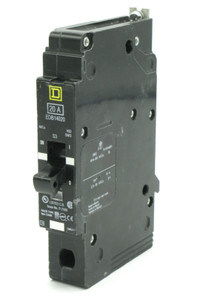 Square D EDB14020 277VAC 20 Amp 1-Pole Circuit Breaker Square D EDB14020 277VAC 20 Amp 1-Pole Circuit Breaker