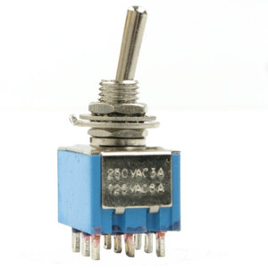 Sub Miniature Toggle Switch 3PDT On-On 6A Sub Miniature Toggle Switch 3PDT On-On 6A