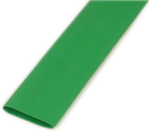 1 Inch Green Heat Shrink Tubing, shrinks to 1/2"