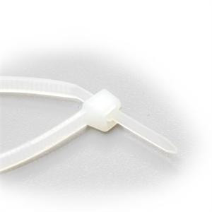 Cable Zip Tie Wraps, Extra Light Duty (18 lb), Color Natural, Length 4 Inch, 500 Piece