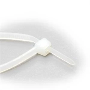 Cable Zip Tie Wraps, Extra Light Duty (18 lb), Color Natural, Length 4 Inch, 500 Piece