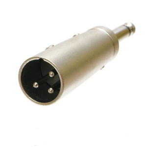 Adapter 3 Pin XLR Male to 1/4" Mono Male Adapter 3 Pin XLR Male to 1/4" Mono Male