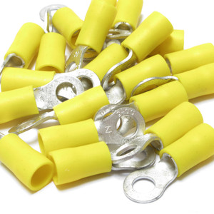 12 - 10 Awg Insulated Ring Terminals, 100 Piece Bag 12 - 10 Awg Insulated Ring Terminals, 100 Piece Bag