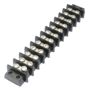12 Position Double Row Terminal / Barrier Strip, 20 Amp 12 Position Double Row Terminal / Barrier Strip, 20 Amp