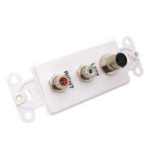 Decor-Style Audio-Visual Panel Insert, White Decor-Style Audio-Visual Panel Insert, White