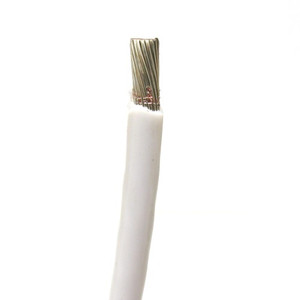 M22759/11-12-9 12AWG, Silver Plated, PTFE Jacketed Wire, White, 25ft M22759/11-12-9 12AWG, Silver Plated, PTFE Jacketed Wire, White, 25ft
