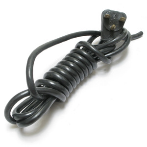 18/3 SVT Replacement Power Cord, Black, 7 Foot 10 Inch