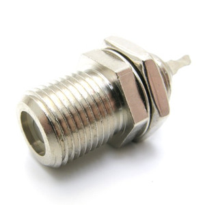 F-81 Barrel Inline Splice RF Connector for TV or Cable