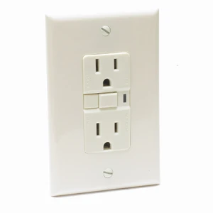 Heavy Duty GFCI Duplex Receptacle Outlet, Almond