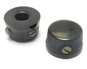 Vintage Black Bakelite Plastic Cupcake Knob Vintage Black Bakelite Plastic Cupcake Knob