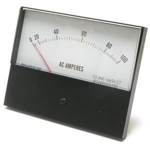 0 - 100 Ampere AC Analog Panel Meter, 4.5 Inch 0 - 100 Ampere AC Analog Panel Meter, 4.5 Inch
