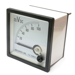 0 - 100 Millivolts DC Europa Analog Panel Meter, 72mm 0 - 100 Millivolts DC Europa Analog Panel Meter, 72mm