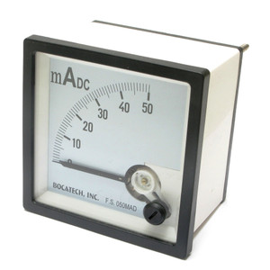 0 - 50 Milliamp DC Europa Analog Panel Meter, 72mm 0 - 50 Milliamp DC Europa Analog Panel Meter, 72mm