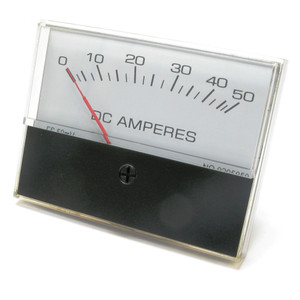 0 - 50 Amp DC Analog Panel Meter, 3 Inch 0 - 50 Amp DC Analog Panel Meter, 3 Inch
