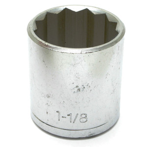 1-1/8 Inch SAE Socket for 1/2 Inch Drive 1-1/8 Inch SAE Socket for 1/2 Inch Drive