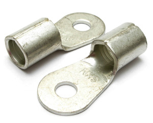 1/0 Gauge Non-Insulated 5/16 Inch Ring Terminal, 2 Piece