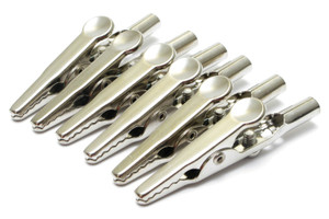Alligator Clips, 2-Inch, Uninsulated, 6 Piece Alligator Clips, 2-Inch, Uninsulated, 6 Piece