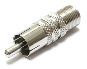 Coaxial Adapter RCA Male to Female F Connector