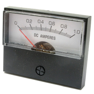 0 - 1 Amp DC Analog Panel Meter, 2 Inch Meter