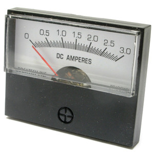 0 - 3 Amp DC Analog Panel Meter, 2 Inch Meter 0 - 3 Amp DC Analog Panel Meter, 2 Inch Meter