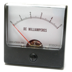 0 - 5 Milliamperes DC Panaview Analog Panel Meter, 2.5 Inch