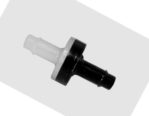 Hose Barb Plastic Check Valve, Port ID: 3.1 mm