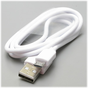 USB A To Micro USB Cable, 1 Meter / 3.3 Foot, White USB A To Micro USB Cable, 1 Meter / 3.3 Foot, White
