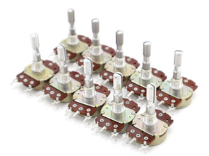 Potentiometer, 50K Ohm Linear, Center-Tapped 10 Pack Potentiometer, 50K Ohm Linear, Center-Tapped 10 Pack