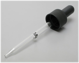 1mL Clear Glass Dropper, Pipette 7mm x 95mm