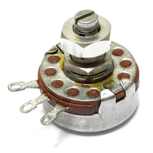 Potentiometer 100 Ohm, Linear Taper, Tab Mount Potentiometer 100 Ohm, Linear Taper, Tab Mount